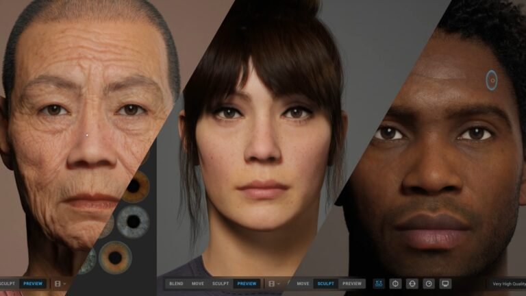 MetaHuman Creator: Neredeyse Gerçek 3D Karakterler Yaratmak
