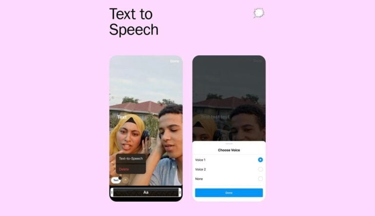 Instagram Reels’e, TikTok benzeri Metin-Konuşma ve Ses Efektleri araçlarını ekledi