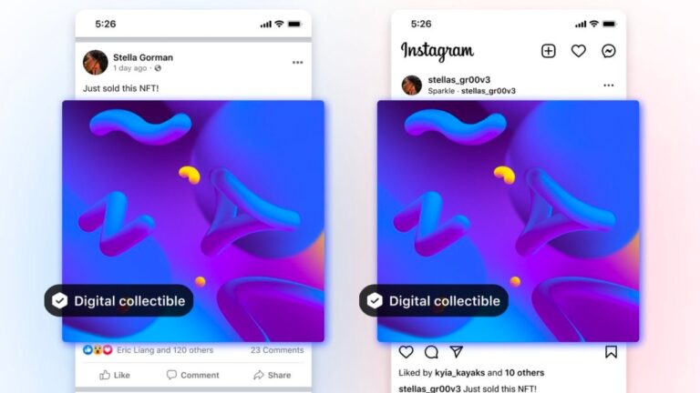 Artık NFT’ler Facebook ve Instagram’da Yayımlanabilecek