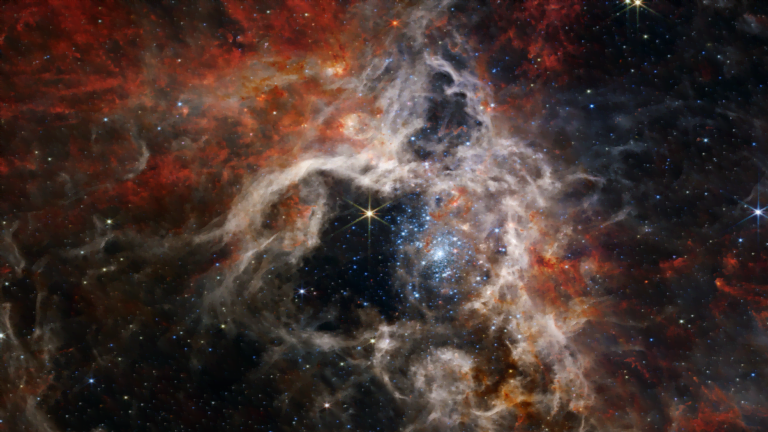 NASA’nın Webb Teleskobu Görkemli Tarantula Bulutsusunu Görüntüledi