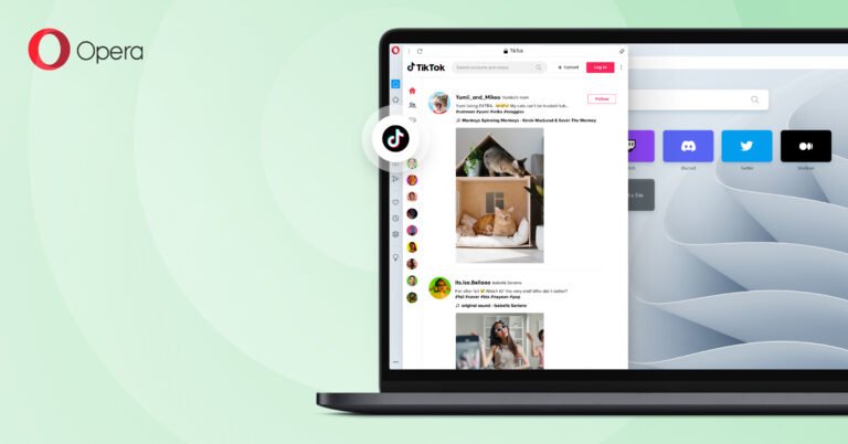 Opera Masaüstü Kenar Çubuğuna TikTok Entegrasyonu Geldi!