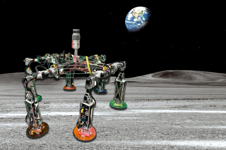 Uzayda Ağlar Örülüyor: Ay Kolonilerinin İnşası İçin Örümcek Robotlar Geliştirildi