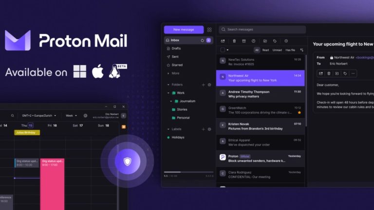 Yeni Proton Mail’i Masaüstüne Geldi