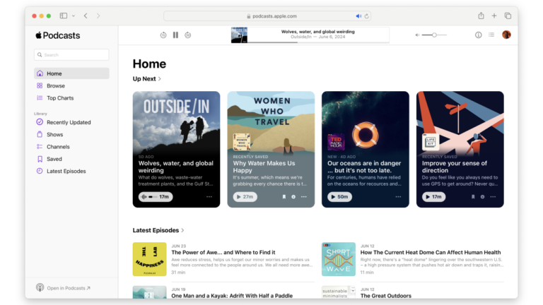 Apple Podcast Artık Web’de