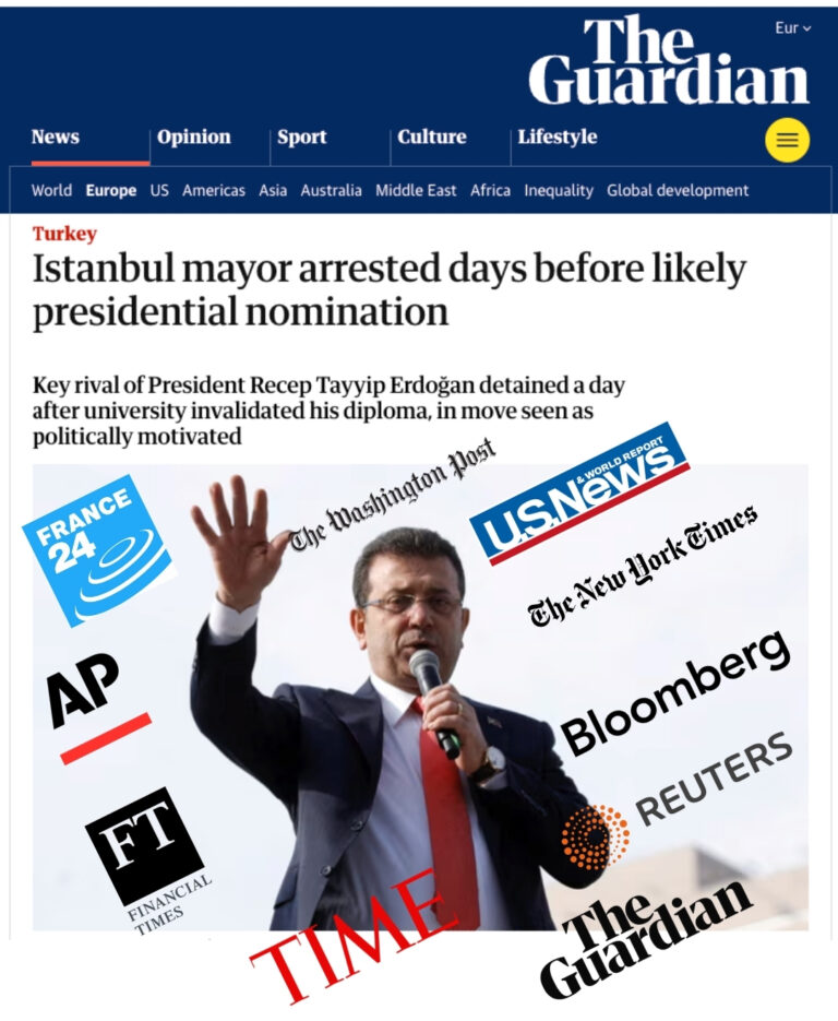 İmamoğlu’nun Gözaltına Alınması Dünyanın Önde Gelen 10 Basın Kuruluşunda Nasıl Yankı Buldu?