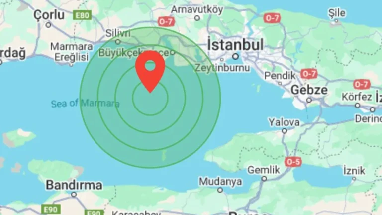 İstanbul’da 3,9 ve 6.2 Büyüklüğünde Depremler Meydana Geldi
