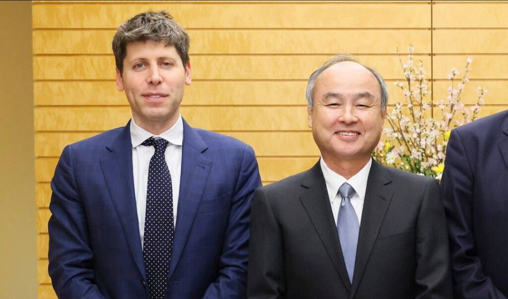 SoftBank CEO'su Masayoshi Son ve OpenAI CEO'su Sam Altman