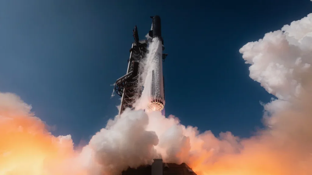 SpaceX'in ilk Starship V3 aracı. 