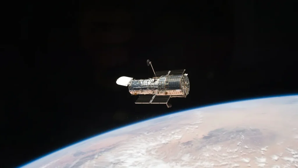 Hubble Uzay Teleskobu'nun bir görüntüsü.(Görsel kaynağı: NASA)