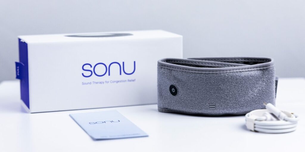 SoundHealth Sonu giyilebilir cihazı.