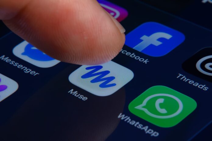 Bir akıllı telefon ekranında Meta'nın Muse uygulaması simgesi (Görsel: Getty Images)