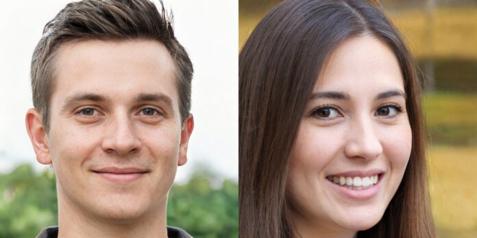 Deepfake ile üretilmiş erkek ve kadın yüz görselleri