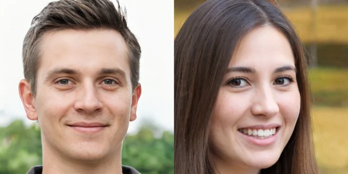 Deepfake ile üretilmiş erkek ve kadın yüz görselleri