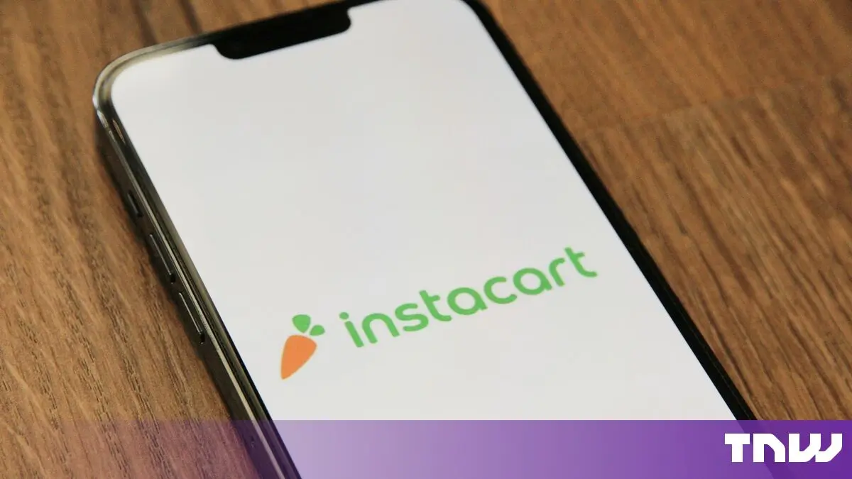 Instacart logosu bir akıllı telefon ekranında