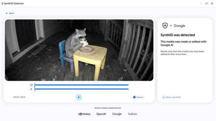 Google SynthID Detector yapay zekâ dedektörü