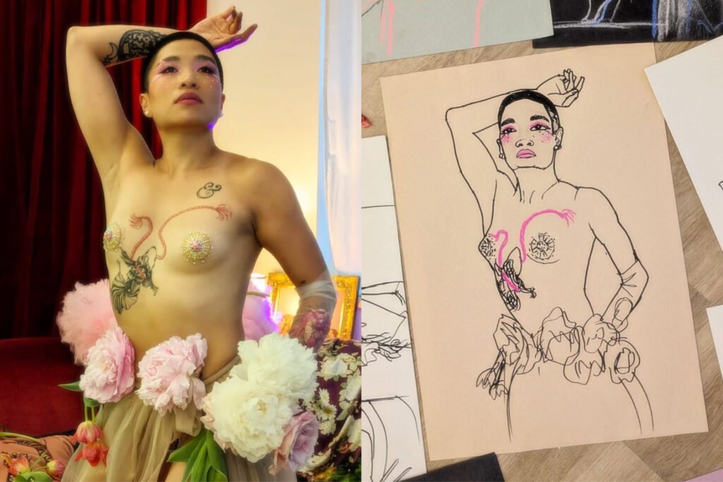 Ade için canlı modellik, queer bedenlerin görünürlüğü açısından önemli.