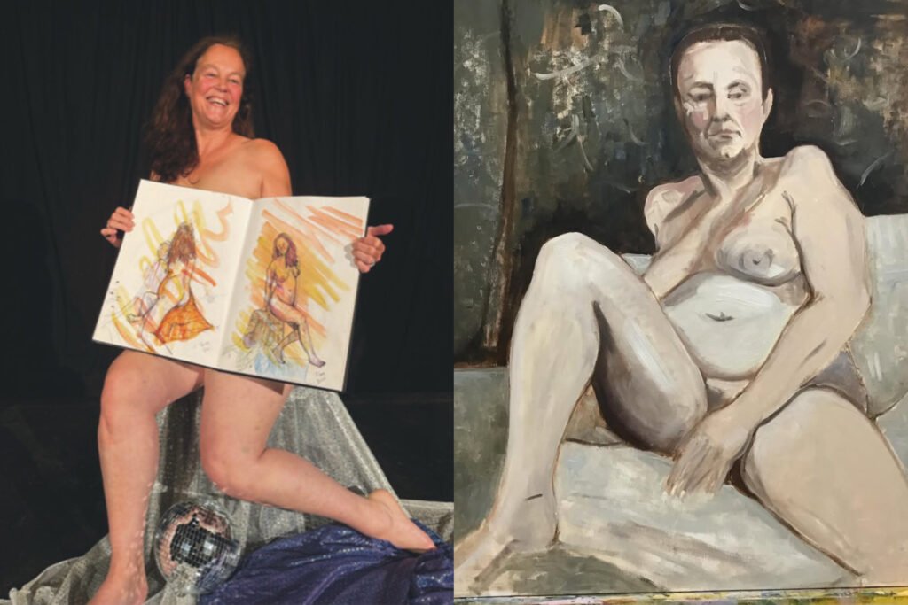 Cecile, kanser sonrası yaşadığı bedensel değişimleri ve yaşlılıkla ilgili toplumsal algıları sanat aracılığıyla görünür kılıyor.