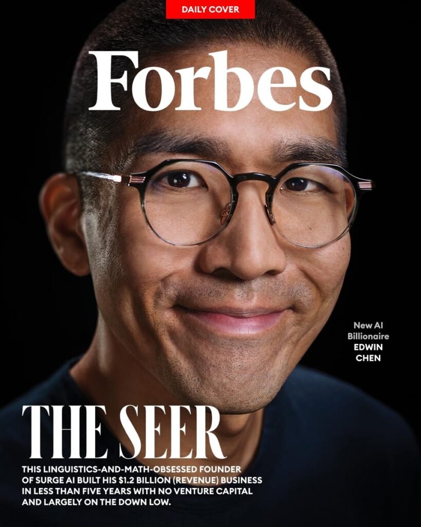 Edwin Chen, Forbes'un 17 Eylül günü kapağındaydı