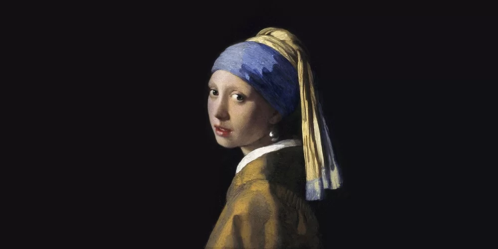Johannes Vermeer tarafından 1665 yılında tamamlanan İnci Küpeli Kız tablosu.