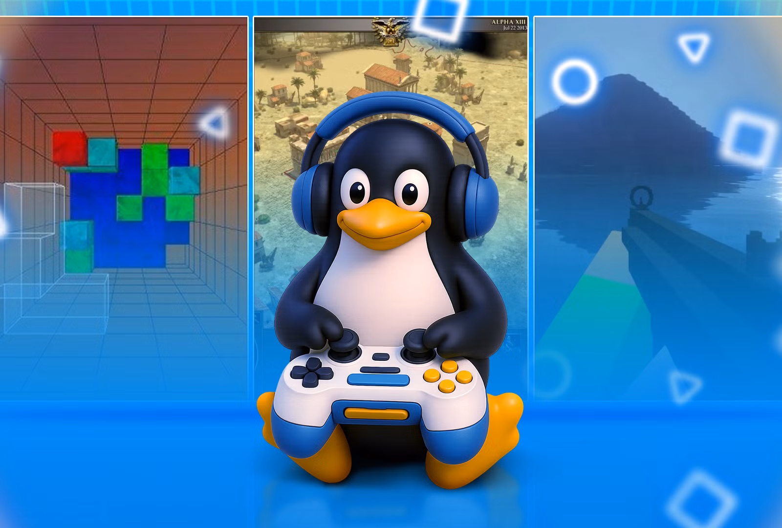 linux-mascot-headphones-game